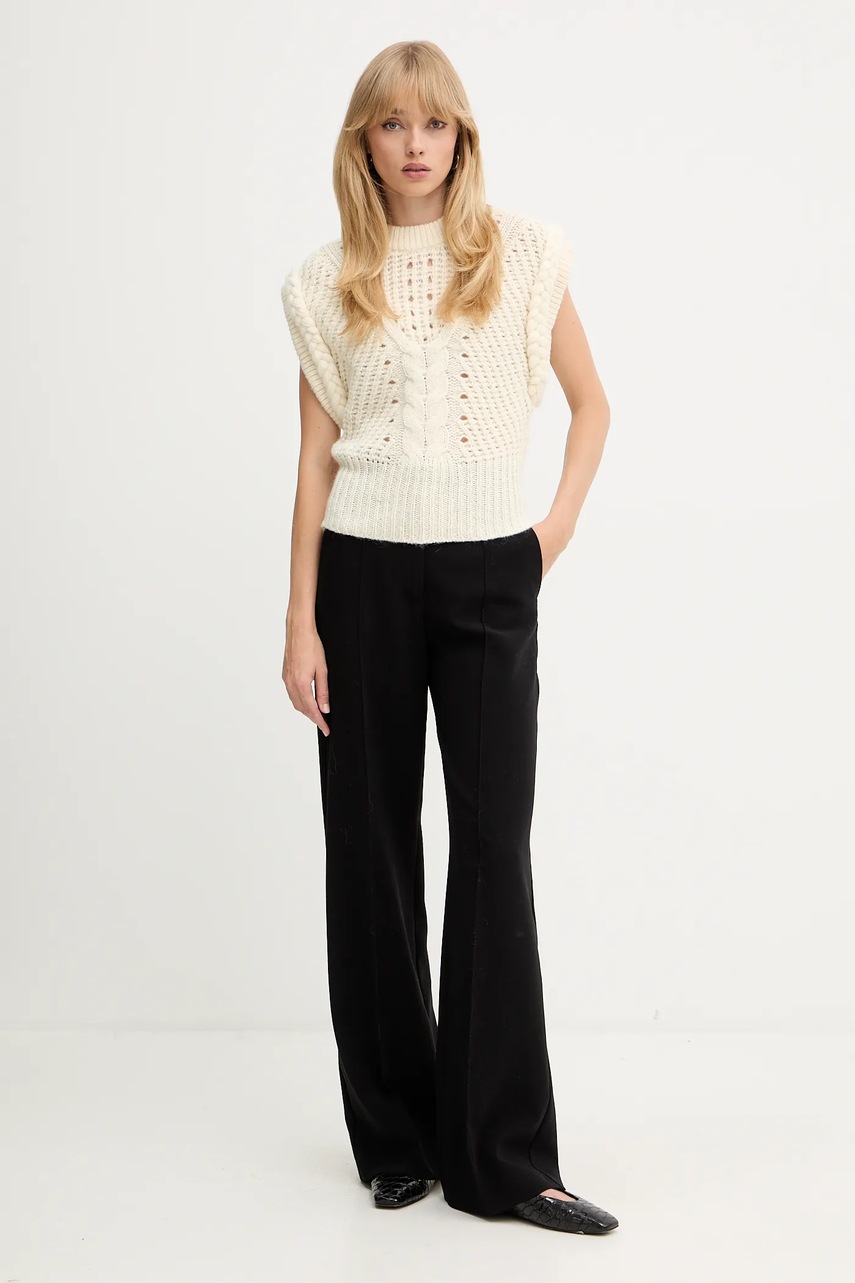 Жилет с добавлением шерсти BOSS Orange цвет бежевый  50549310