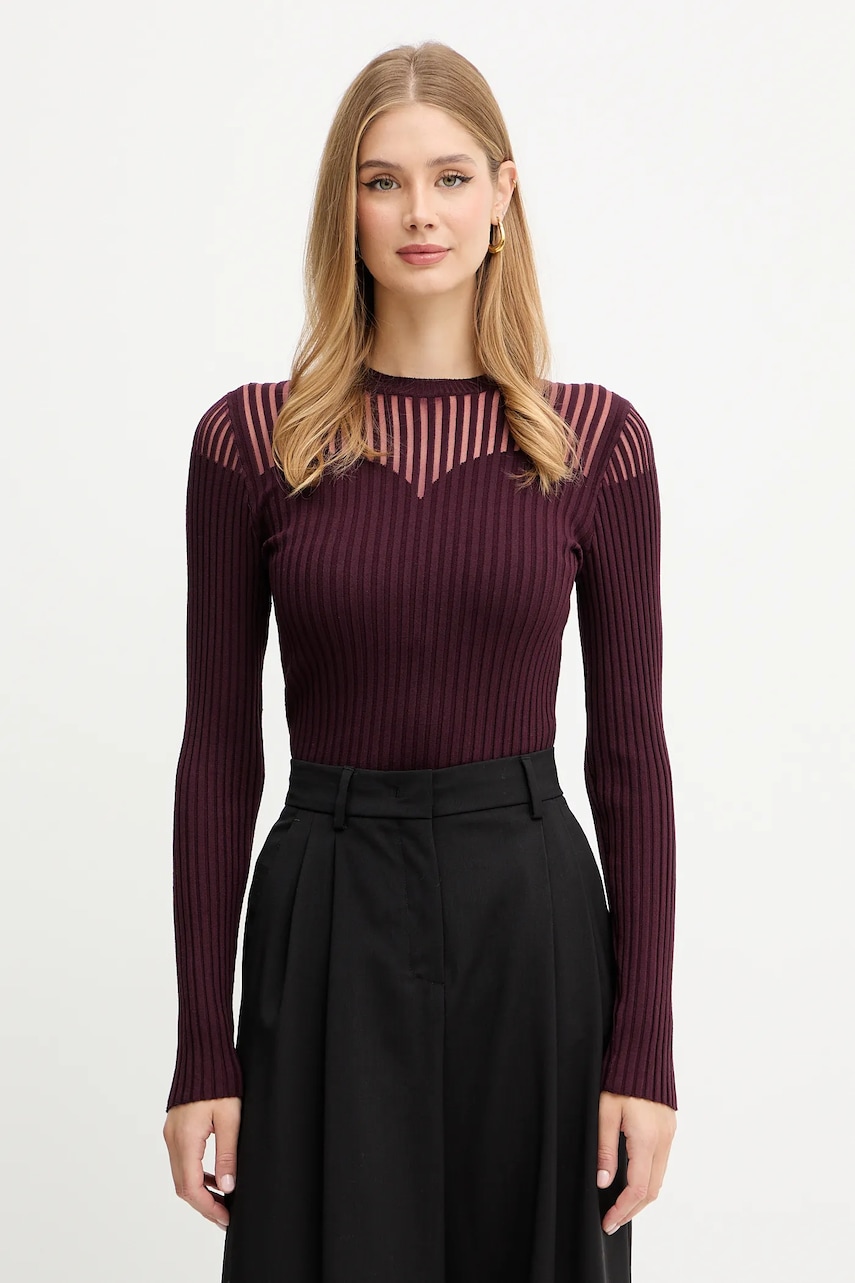 Morgan pulover culoarea bordo, light, MAMDO Morgan pulover culoarea bordo, light, MAMDO