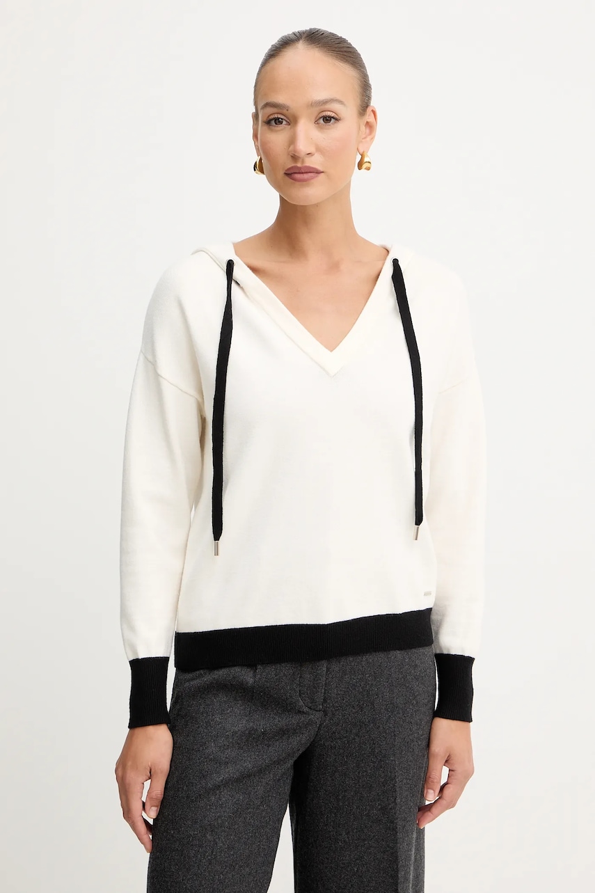 Morgan pulover culoarea bej, MARTINE