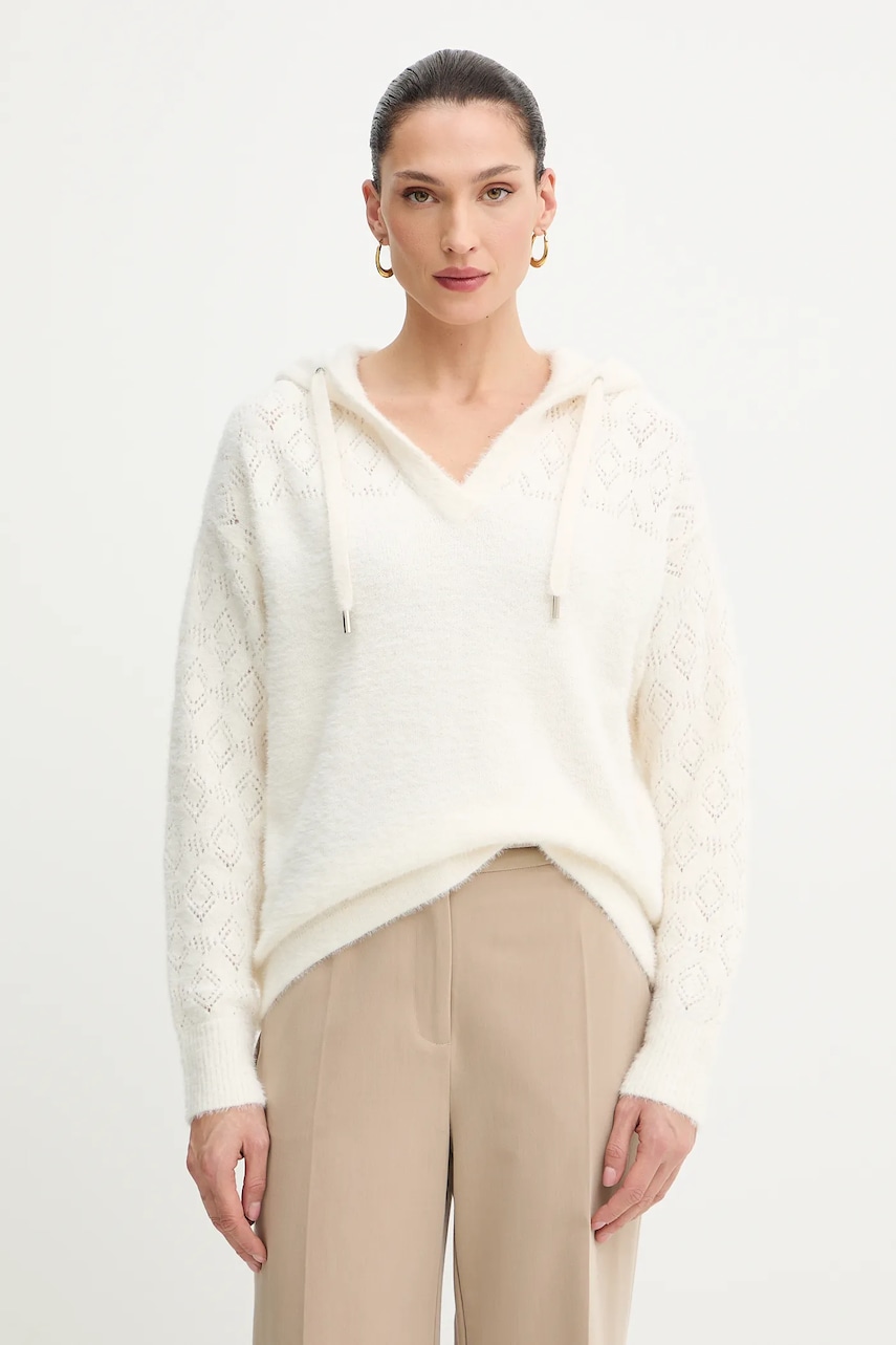 Morgan pulover culoarea bej, light, MBALOU