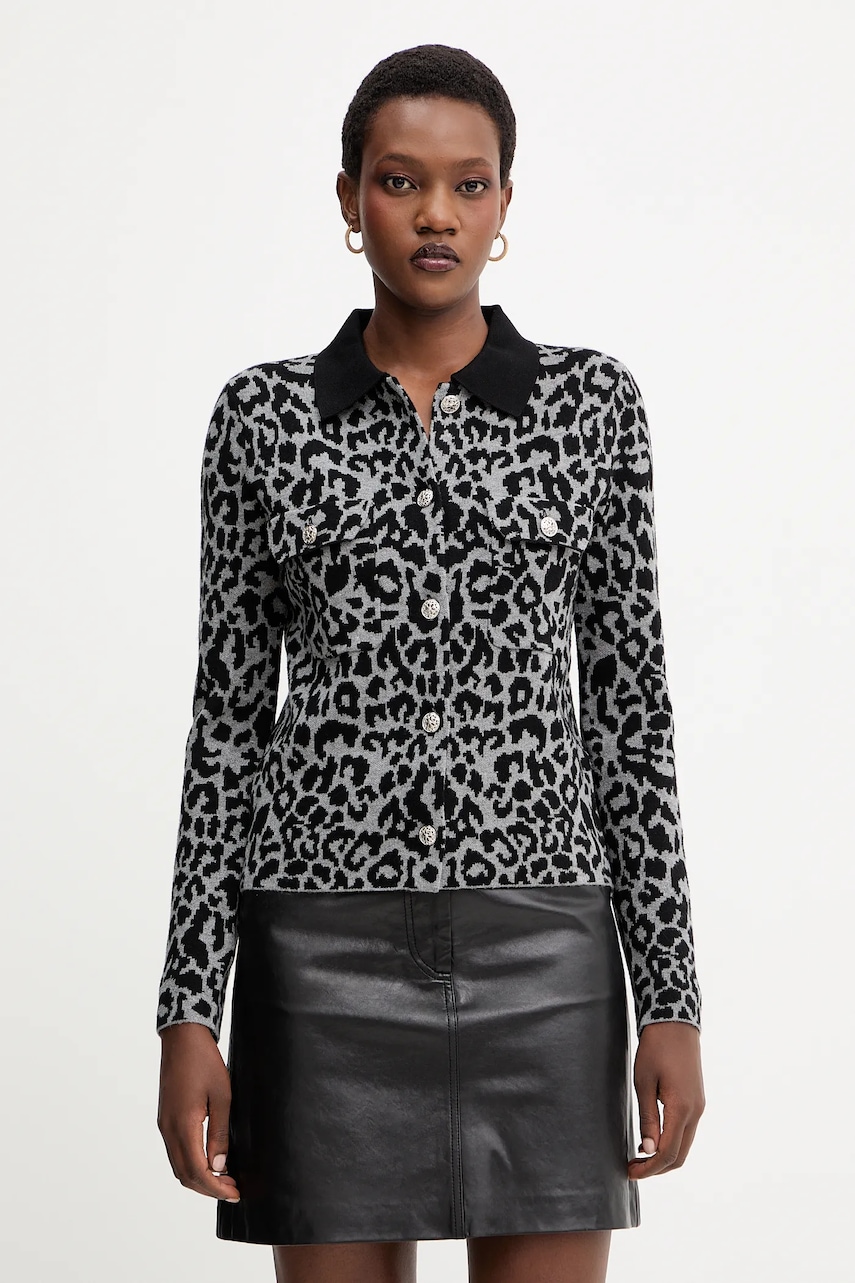 Morgan cardigan culoarea gri, MBOLEO