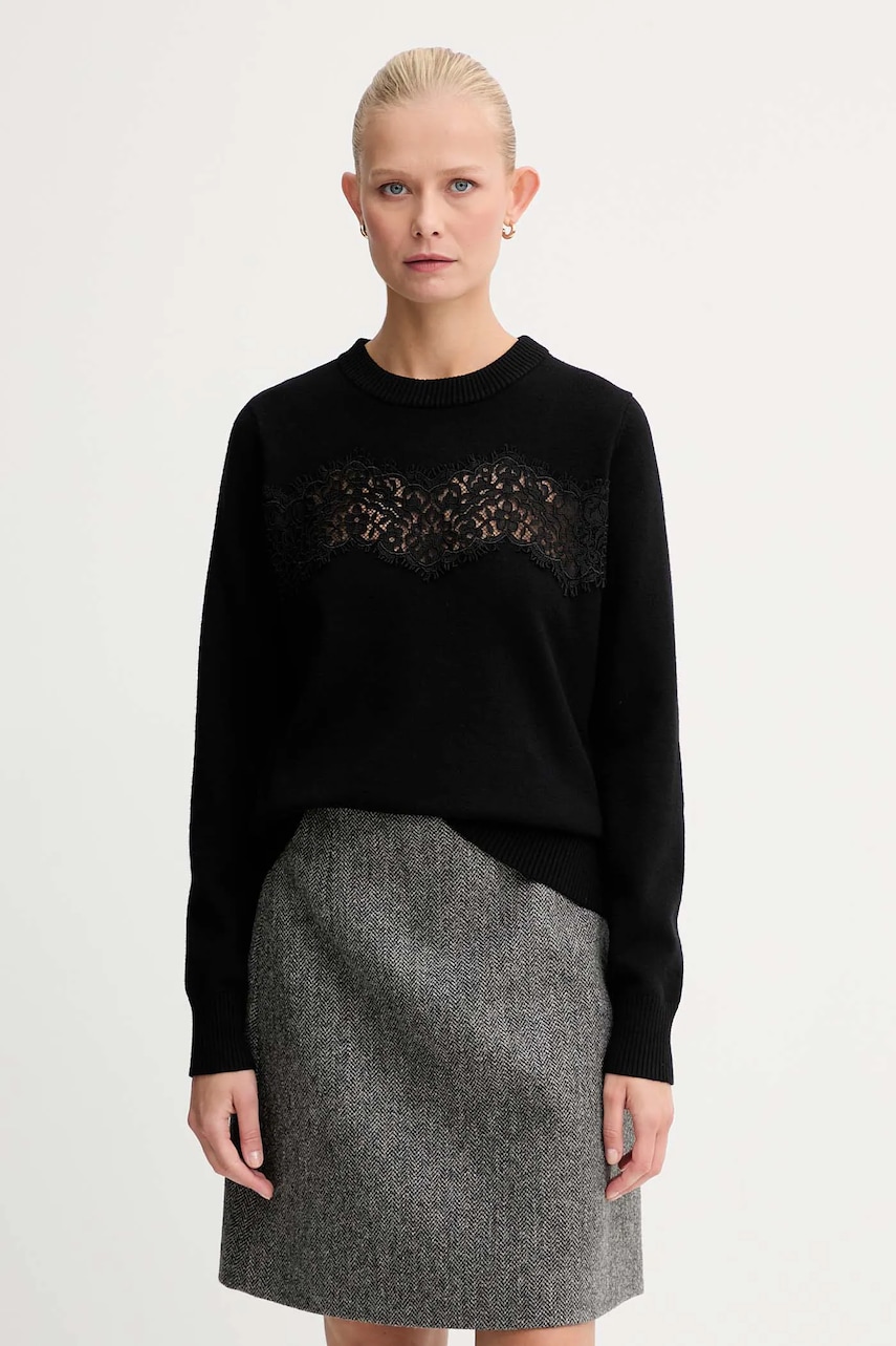Morgan pulover culoarea negru, light, MDIXIE