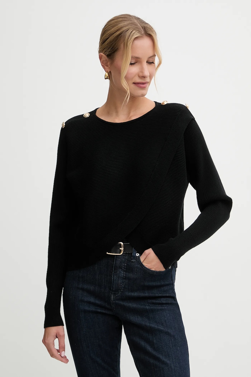 Morgan pulover culoarea negru, light, MISSY