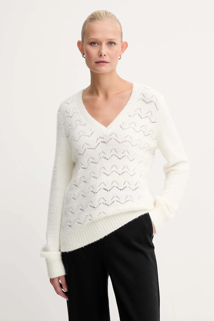 Morgan pulover culoarea bej, light, MLILOU