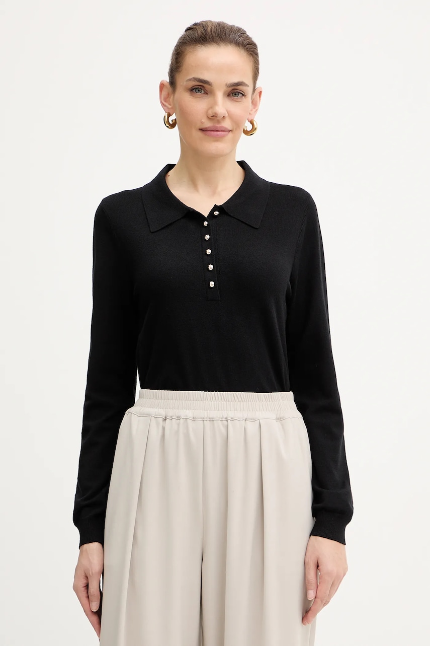 Morgan pulover culoarea negru, light, MPOLI