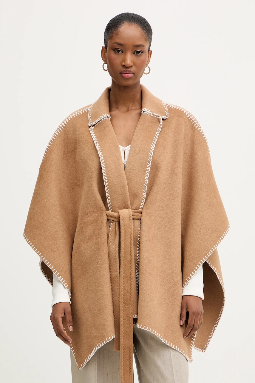 Morgan poncho culoarea maro, light, 5BELCO