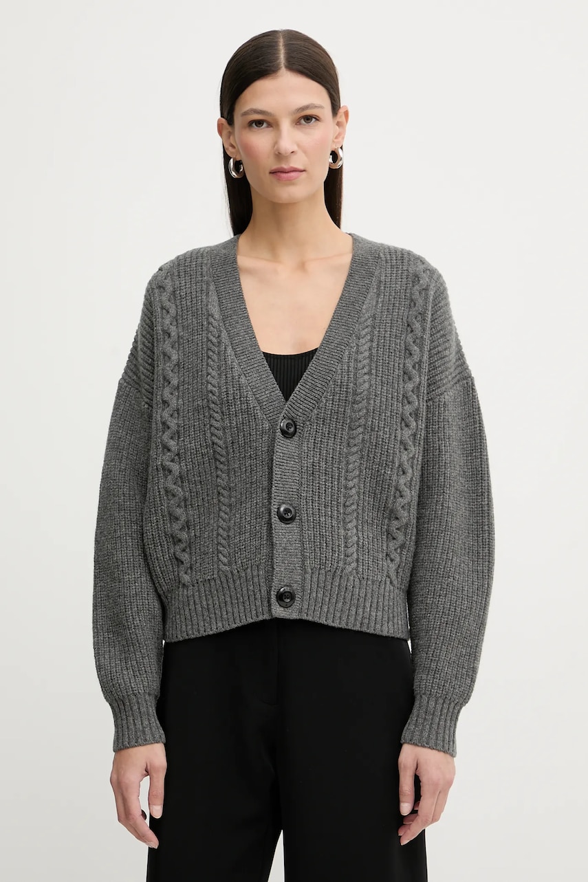 G-Star pulover de lână Cable cropped cardi