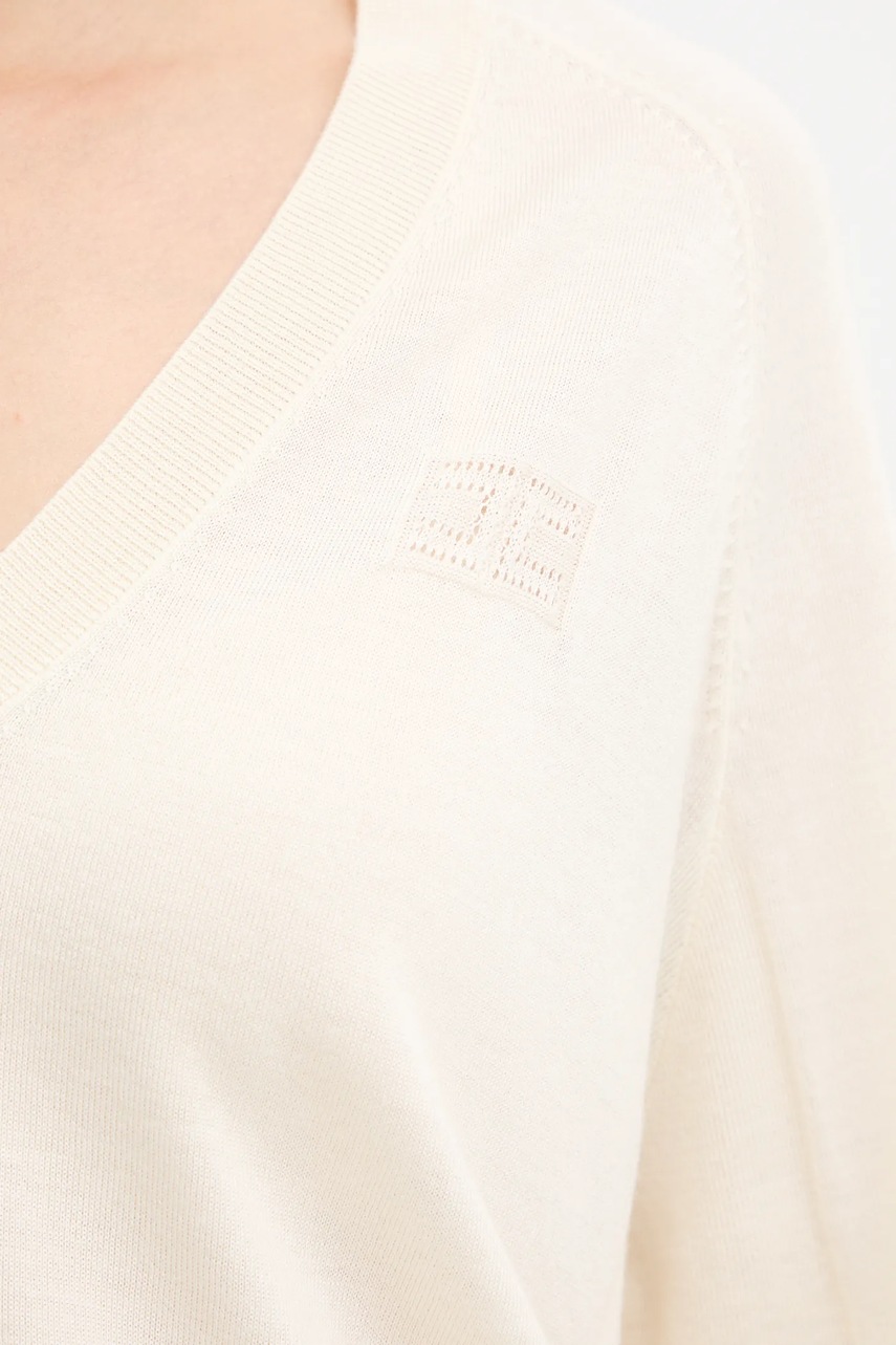 Πουλόβερ με προσθήκη μαλλιού Elisabetta Franchi φωτογραφία