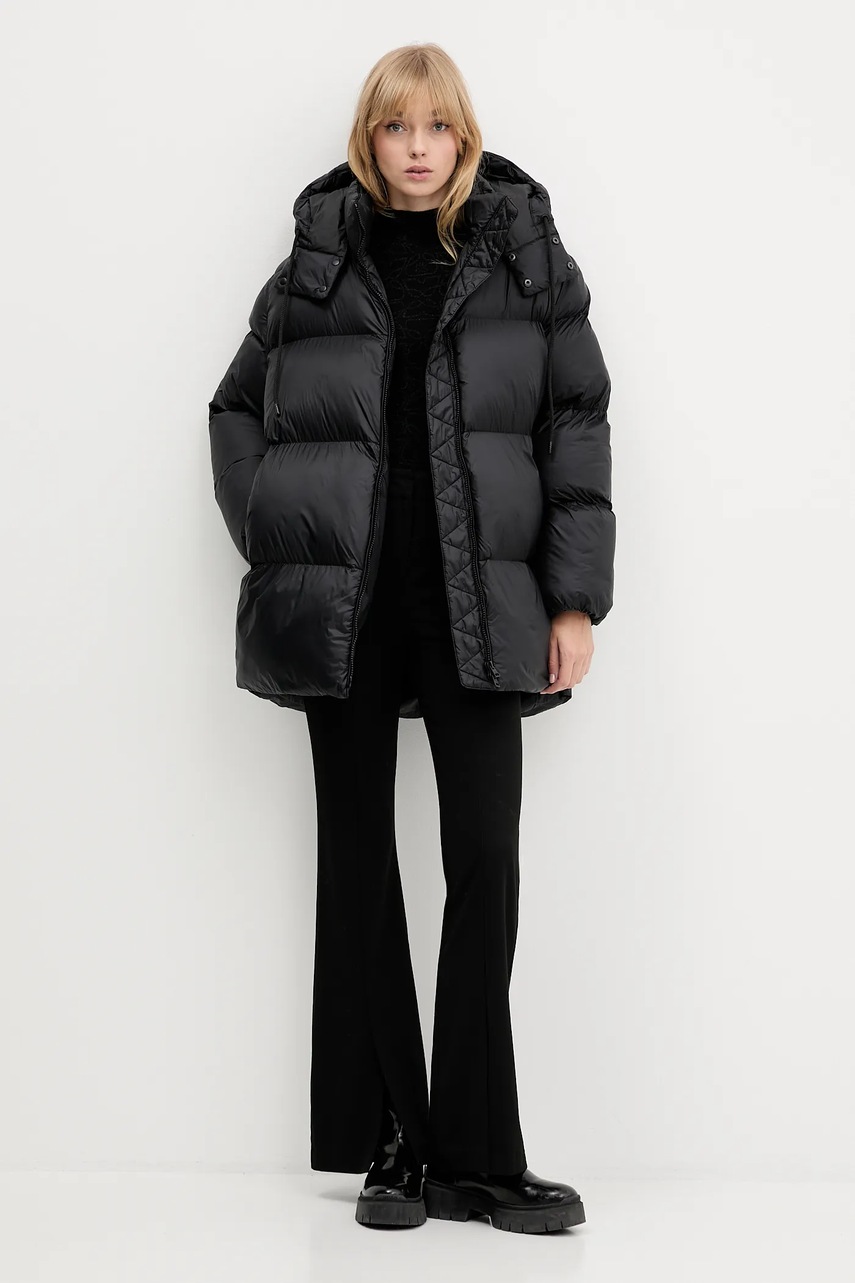 Свитер HUGO цвет чёрный с полугольфом 50548283