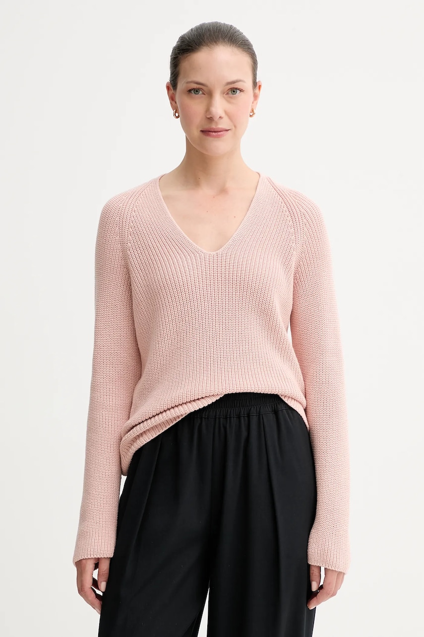 Marc O\'Polo pulover de bumbac culoarea roz, light, 508605960097