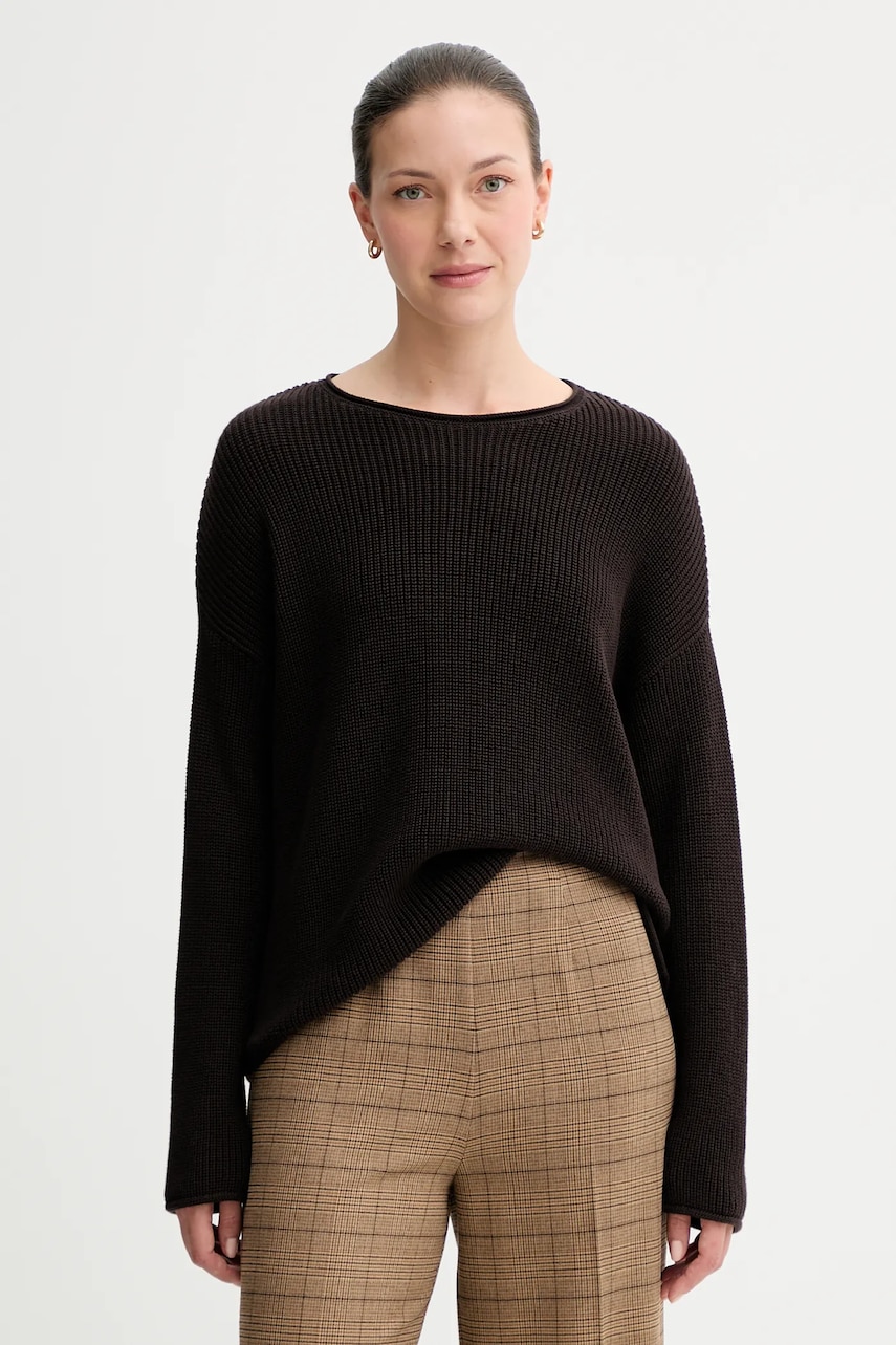 Marc O\'Polo pulover de bumbac culoarea maro, 508605960171