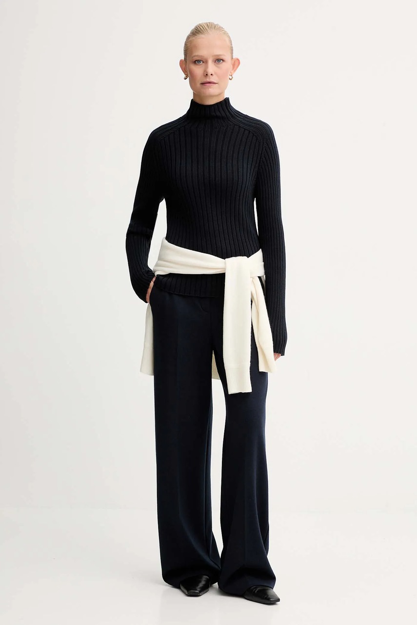 Хлопковый свитер Marc OPolo цвет синий с полугольфом 509605960173