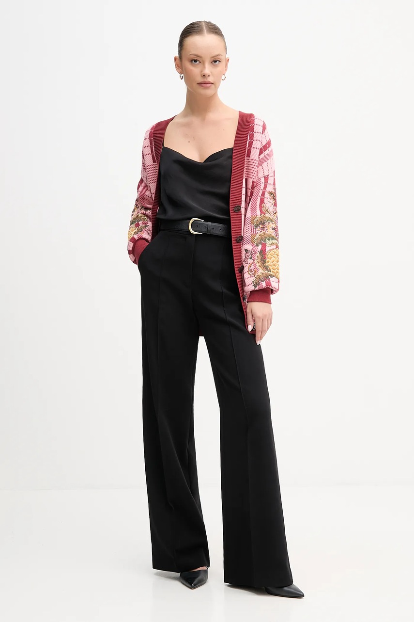 Хлопковый кардиган Barbour x Farm Rio цвет розовый LKN1717