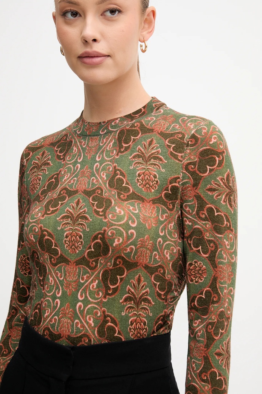 Μάλλινο πουλόβερ Barbour x Farm Rio φωτογραφία