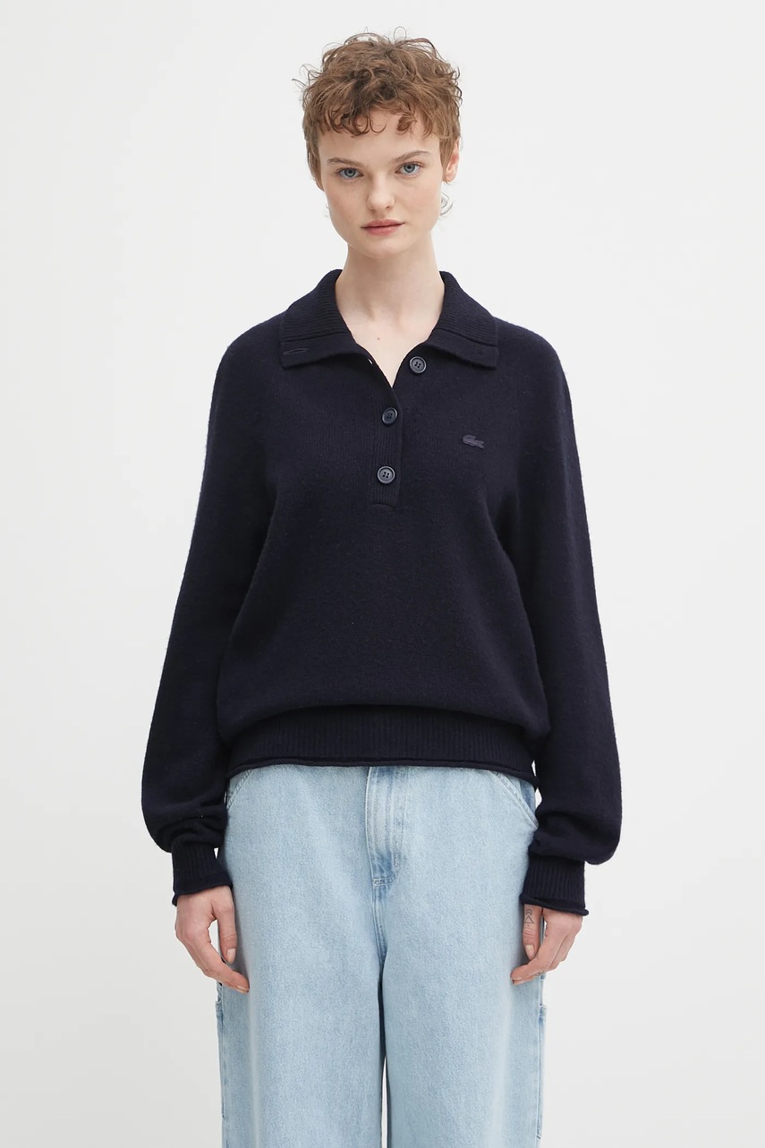Lacoste sweter wełniany