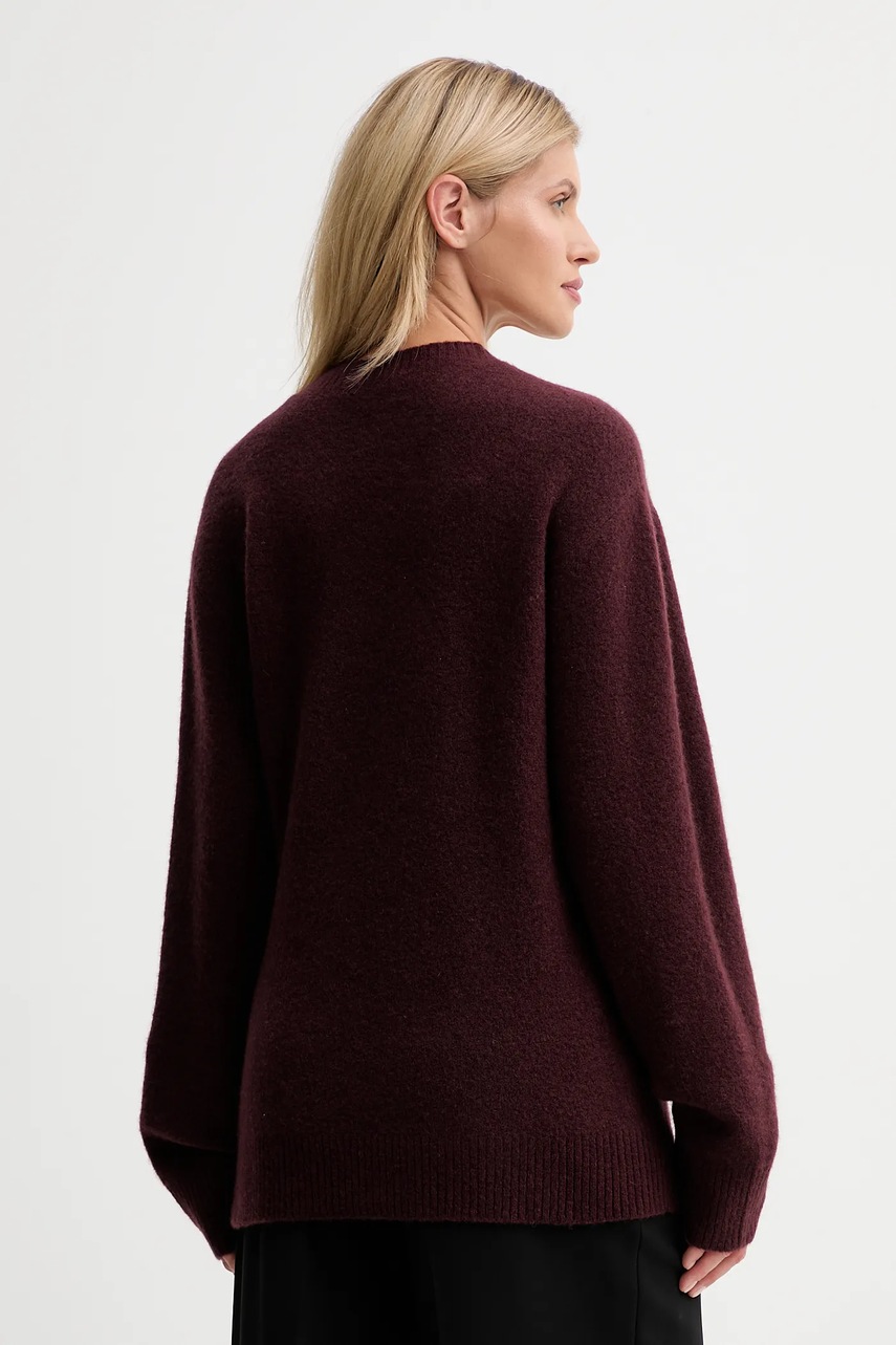 Ζακέτα με προσθήκη μαλλιού ISABELLE BLANCHE χρώμα: μπορντό, IS25FW-M152-F007 φωτογραφία