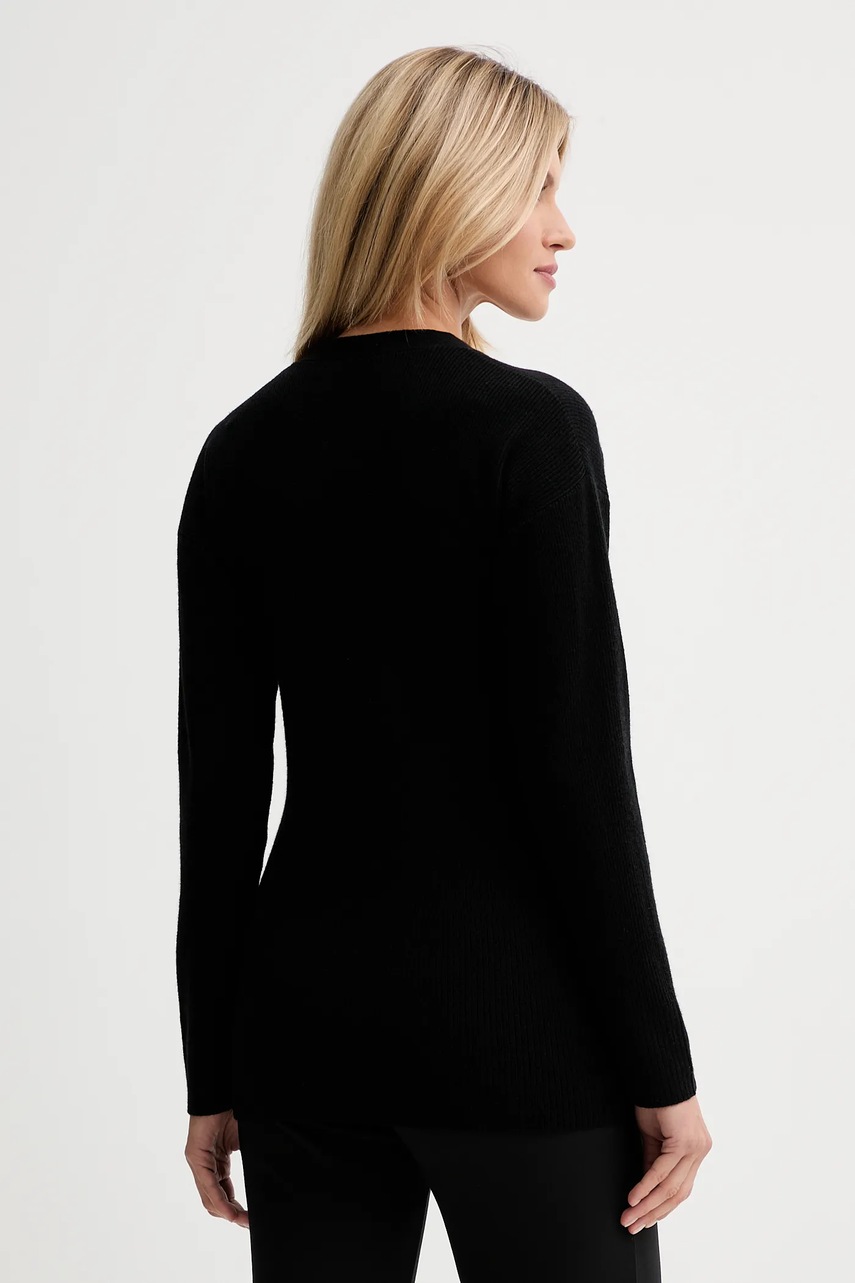 Ζακέτα με προσθήκη μαλλιού ISABELLE BLANCHE χρώμα: μαύρο, IS25FW-M154-F008 φωτογραφία