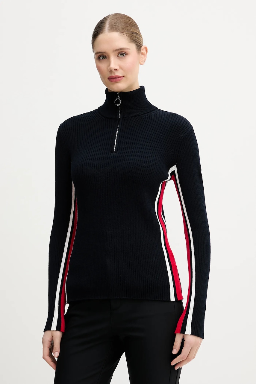 Fusalp pulover Deltano culoarea bleumarin, cu turtleneck, I1112