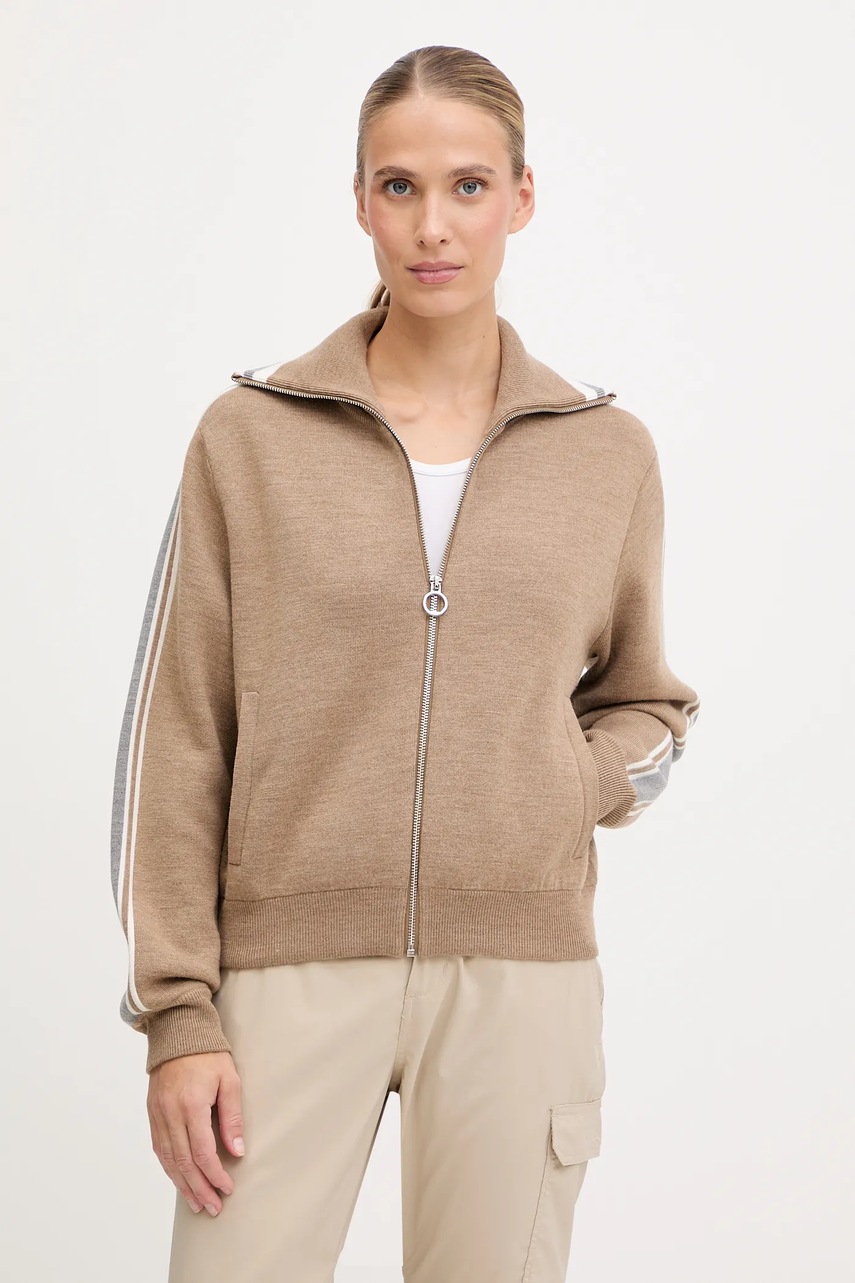 Fusalp cardigan din amestec de lână Benada culoarea bej, I1122