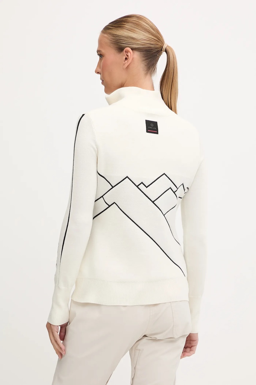 Свитер с добавлением шерсти BOGNER Fire+Ice AZRA цвет бежевый лёгкий с полугольфом 84538499 Свитер с добавлением шерсти BOGNER Fire+Ice AZRA цвет бежевый лёгкий с полугольфом 84538499