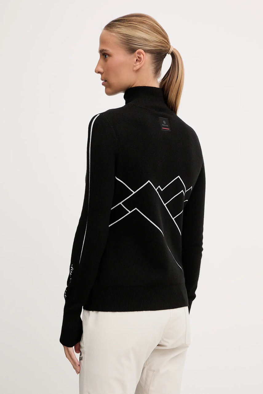 Свитер с добавлением шерсти BOGNER Fire+Ice AZRA цвет чёрный лёгкий с полугольфом 84538499