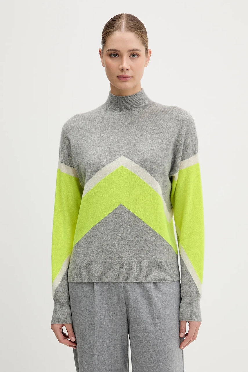 FROM FUTURE pulover de casmir culoarea gri, light, cu turtleneck, WPM03316