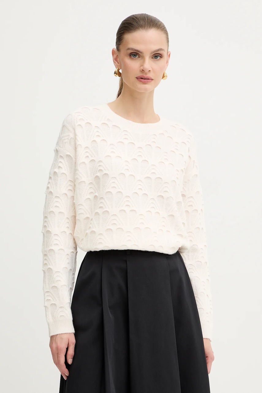 Morgan pulover culoarea bej, light, MEDINE