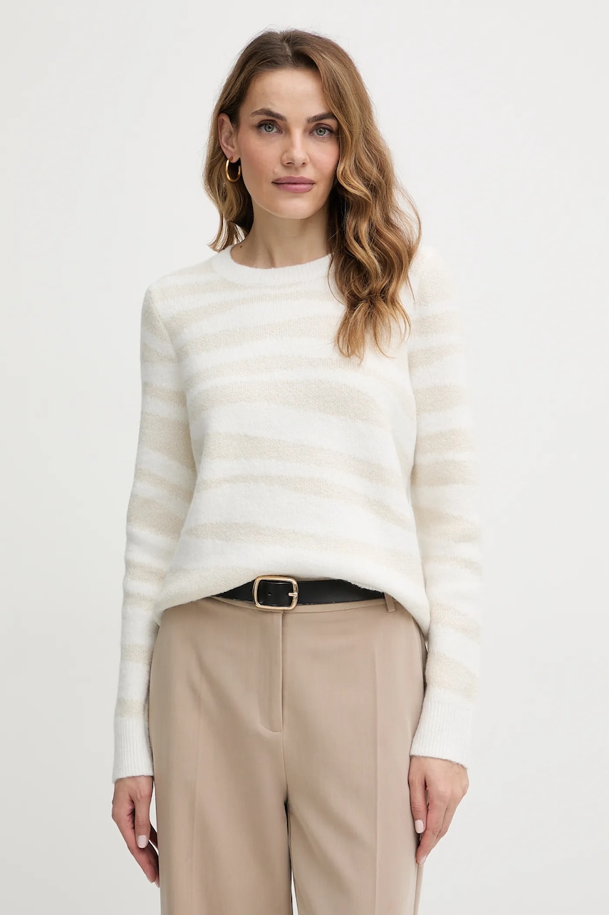 Morgan pulover culoarea bej, MTIGRA