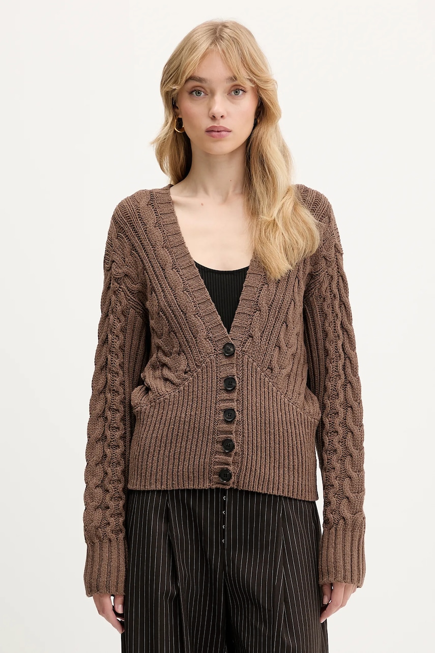 Miss Sixty cardigan culoarea maro, 6S3RJ48100