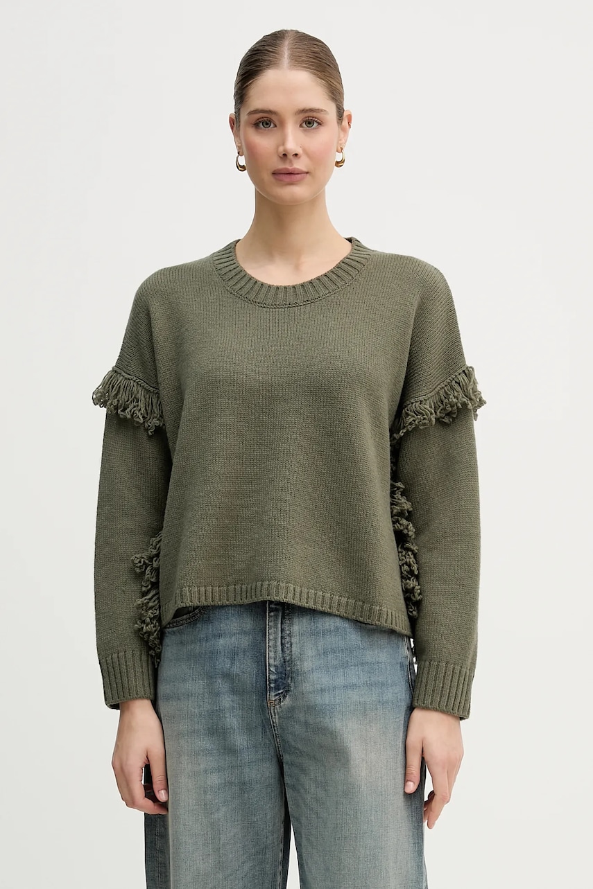 Πουλόβερ με προσθήκη μαλλιού United Colors of Benetton