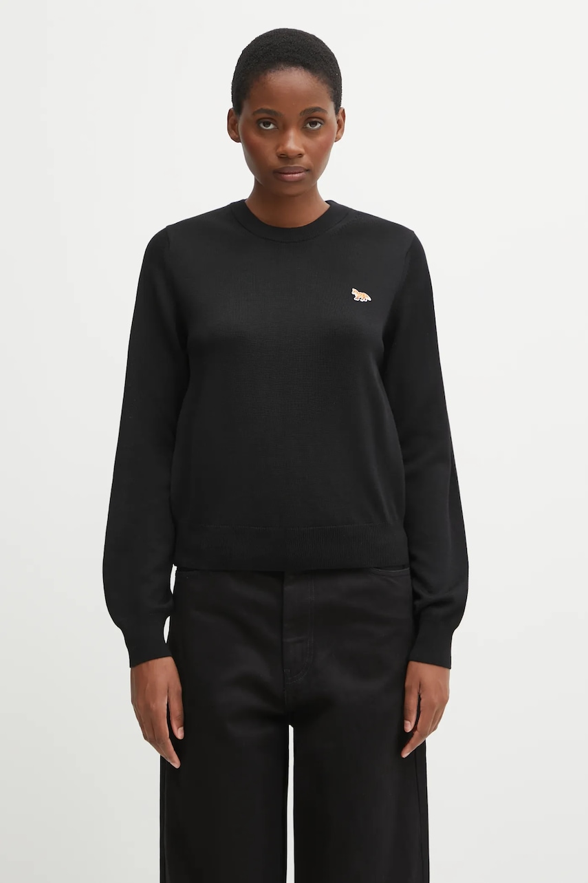 Maison Kitsuné sweter wełniany Baby Fox Merino Regular
