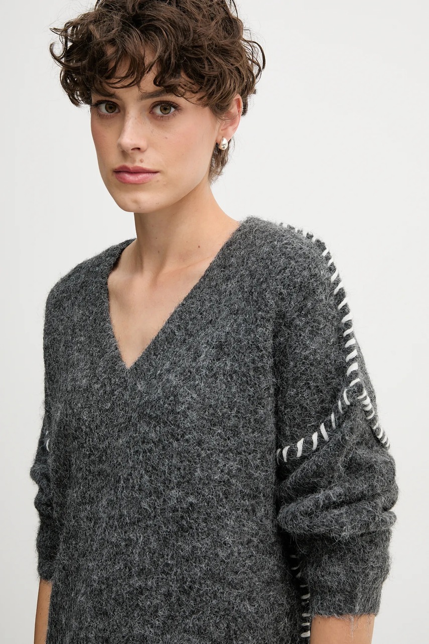 Svetr z vlněné směsi Sandro Ferrone (obrázek 4)