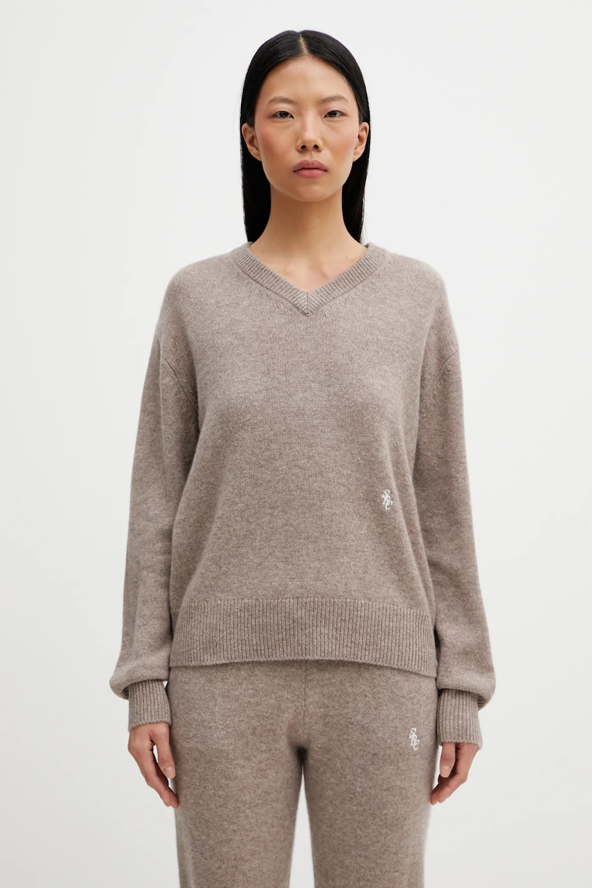 Sporty & Rich sweter z dodatkiem wełny SRC Cashmere
