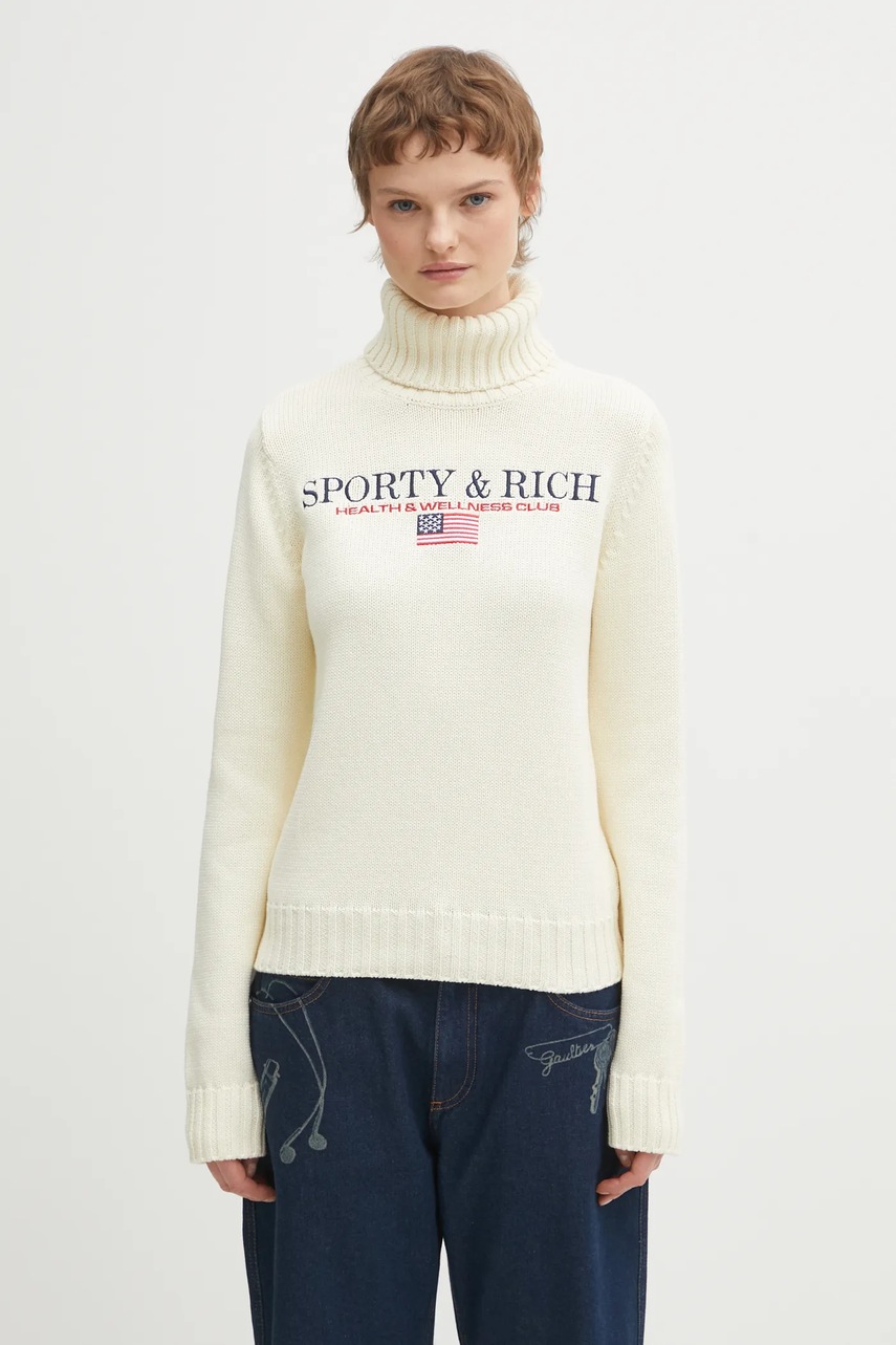 Sporty & Rich pulover de bumbac S&R Nautical Knitted