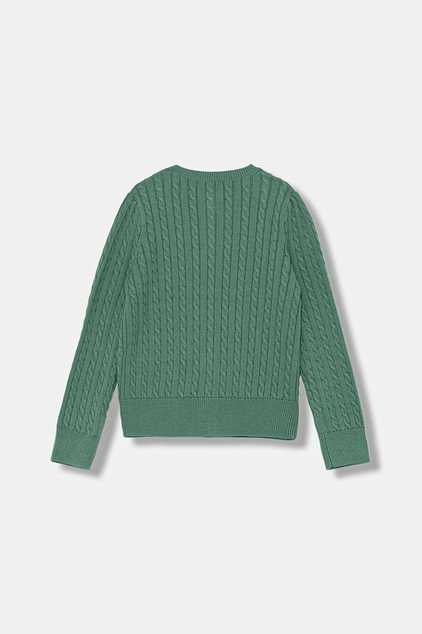 Детский хлопковый кардиган Polo Ralph Lauren цвет зелёный 312919829006 Детский хлопковый кардиган Polo Ralph Lauren цвет зелёный 312919829006
