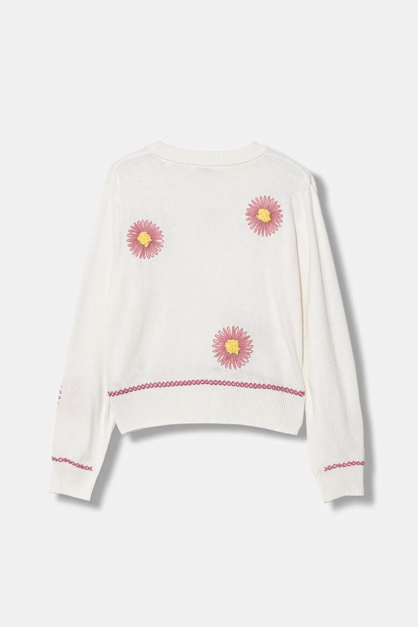 Детский свитер с примесью шерсти Guess цвет бежевый лёгкий J5YR10 Z0110