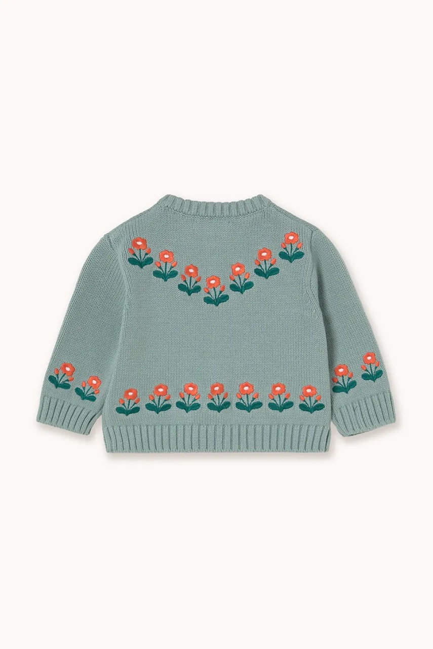 Кардиган для немовлят Tinycottons FLOWERS BABY CARDIGAN AW25-103