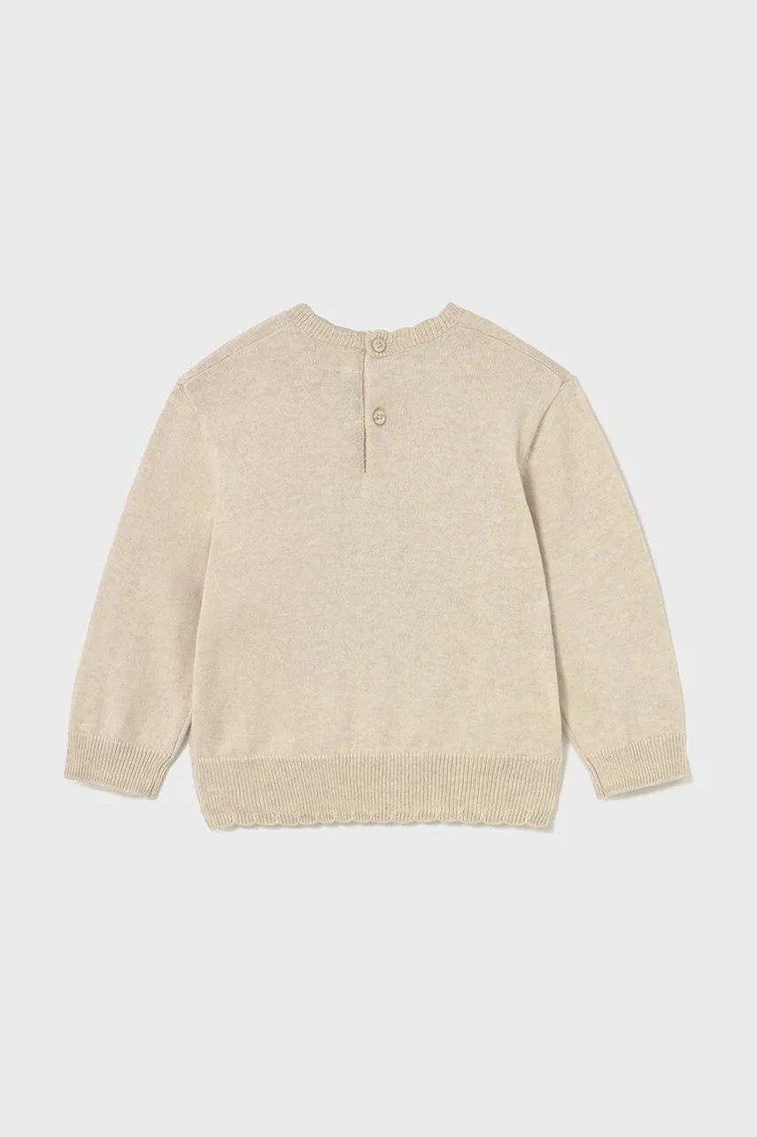 Детский свитер с примесью шерсти Mayoral цвет бежевый лёгкий 2354