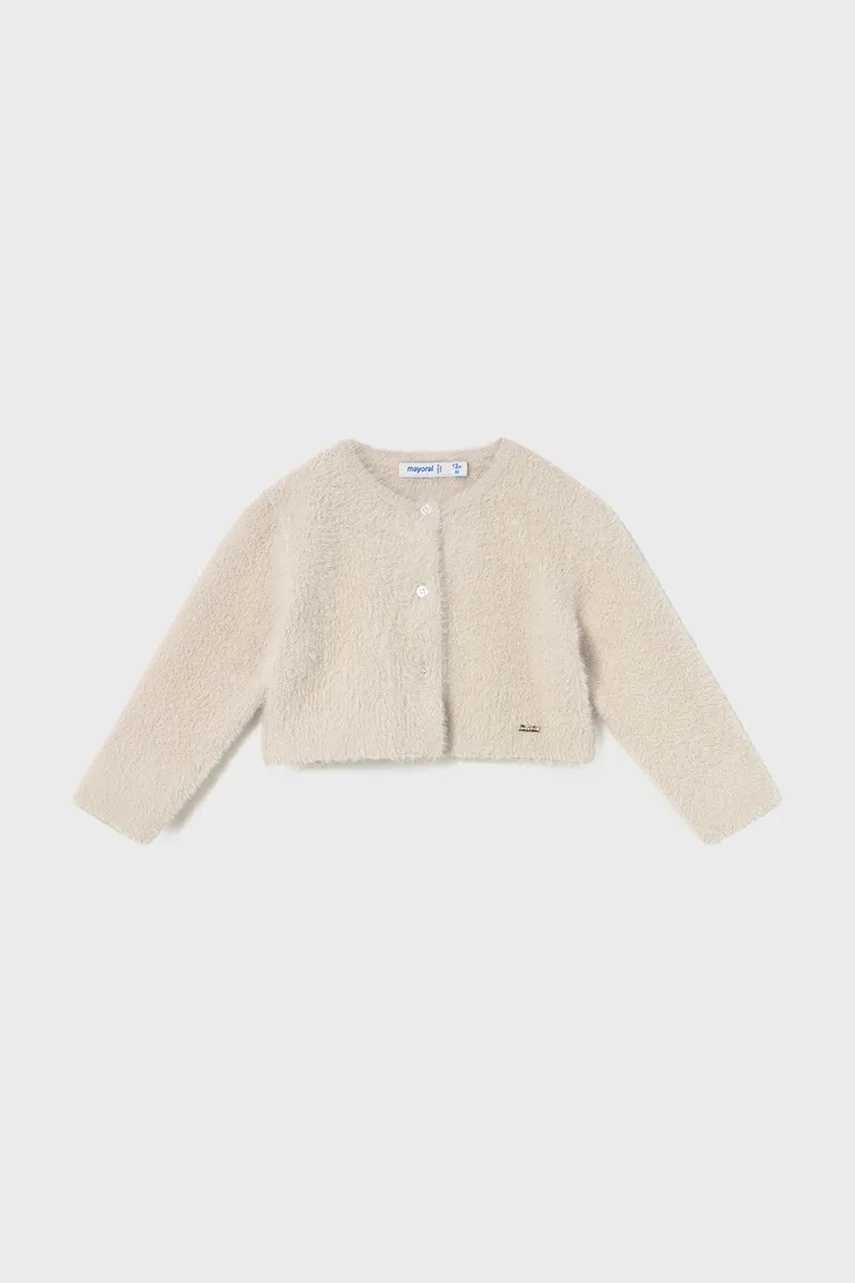 Mayoral cardigan bebe culoarea bej, light, 2357