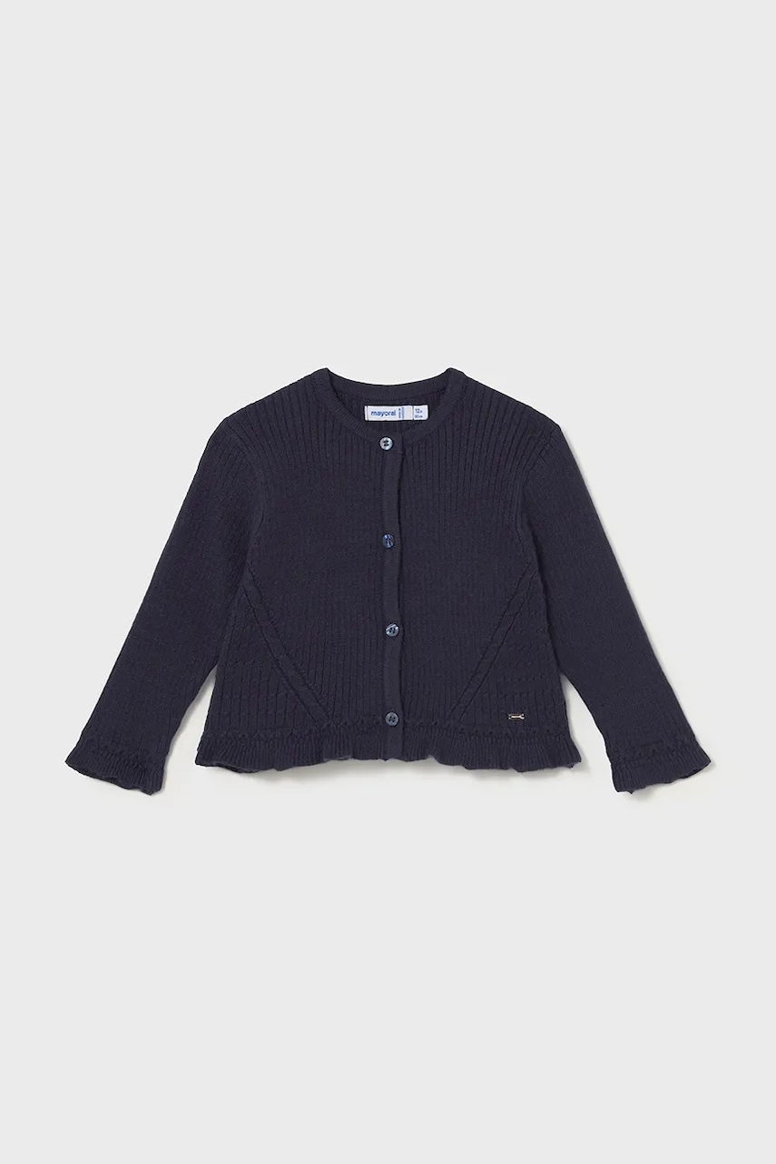 Mayoral cardigan bebe culoarea bleumarin, light, 2358