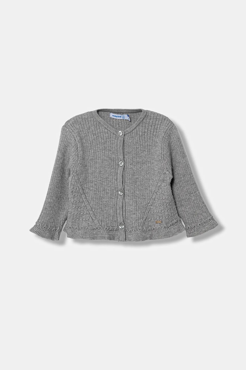 Mayoral cardigan bebe culoarea gri, light, 2358