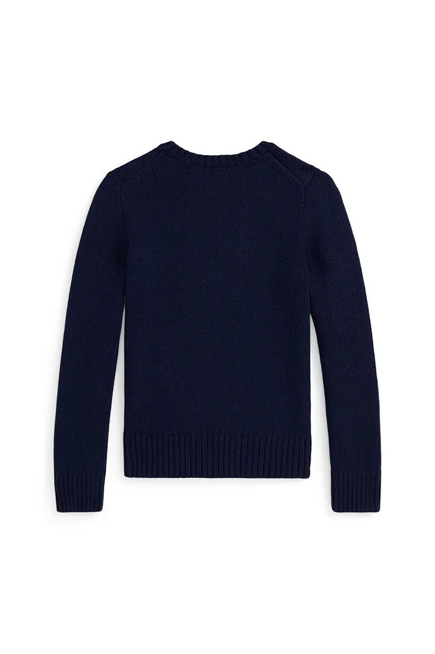 Детский хлопковый свитер Polo Ralph Lauren цвет синий 313978870001 Детский хлопковый свитер Polo Ralph Lauren цвет синий 313978870001
