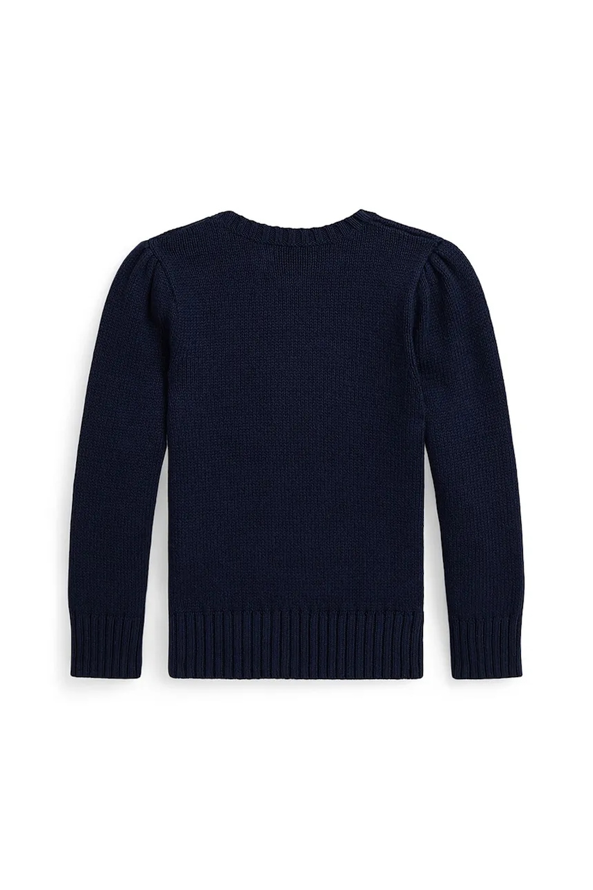 Детский хлопковый свитер Polo Ralph Lauren цвет синий 312978870001 Детский хлопковый свитер Polo Ralph Lauren цвет синий 312978870001