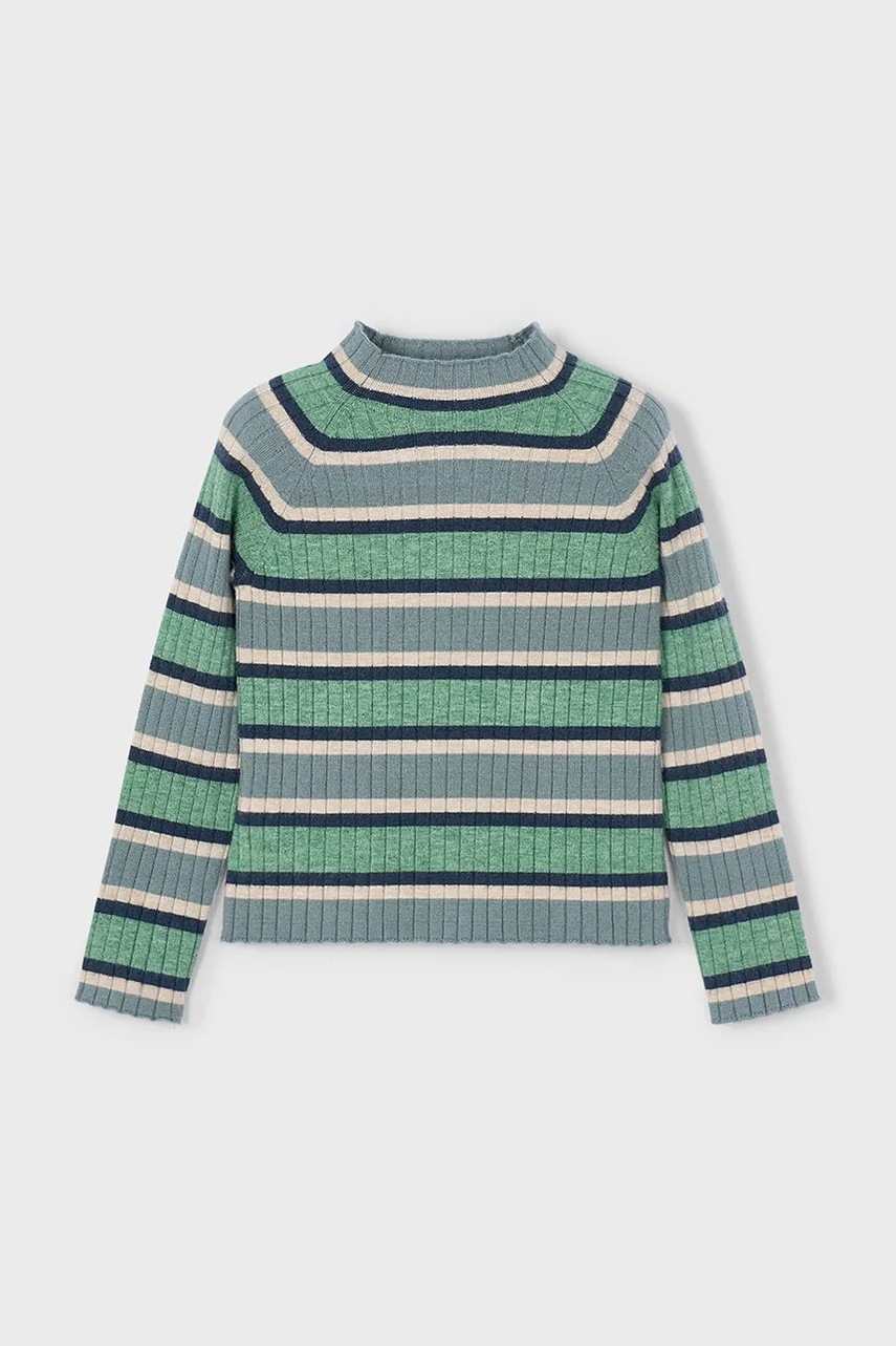 Детский свитер Mayoral цвет зелёный лёгкий 4001