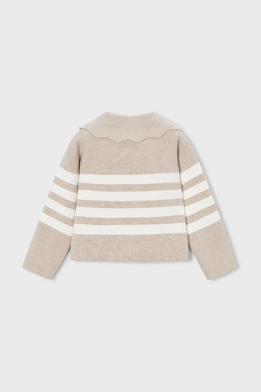 Детский свитер Mayoral цвет бежевый лёгкий 4301