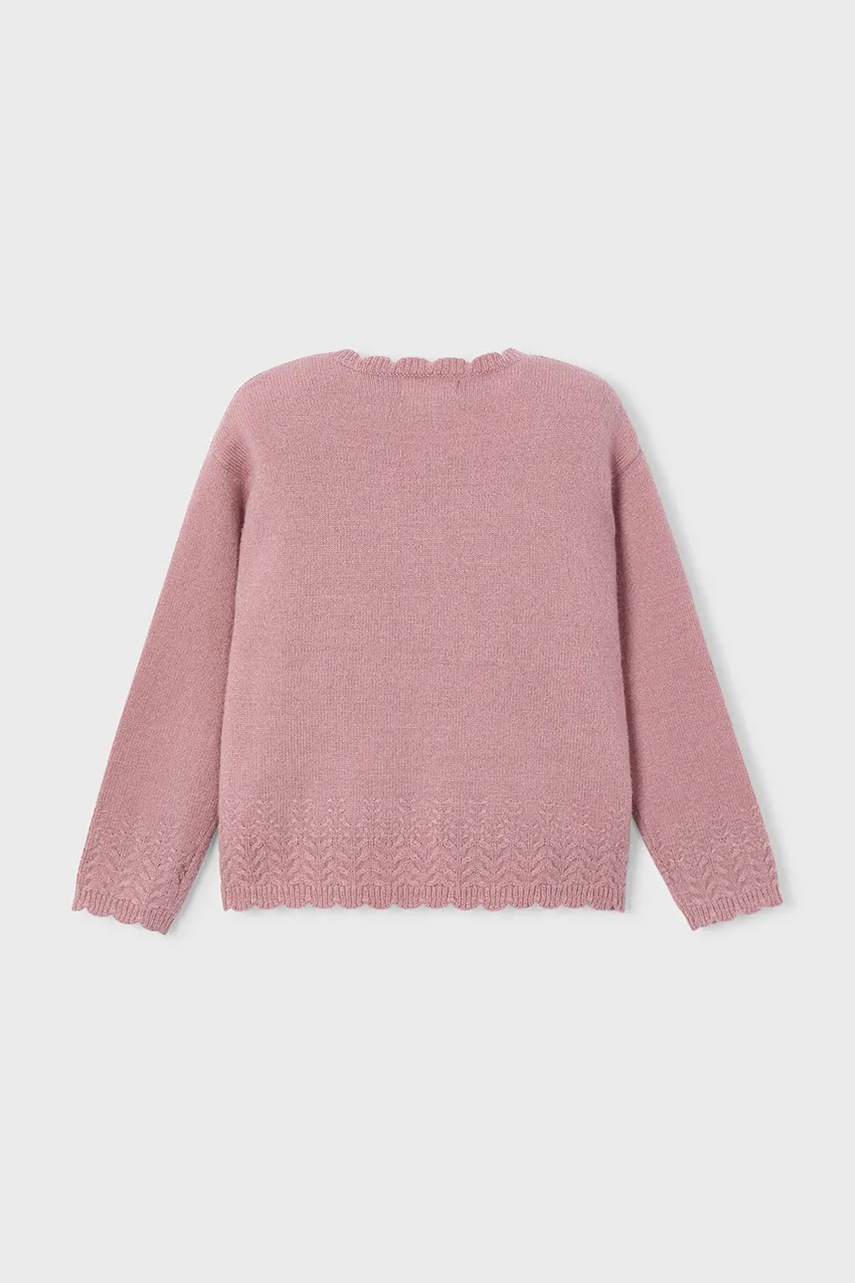 Детский свитер Mayoral цвет розовый лёгкий 4302