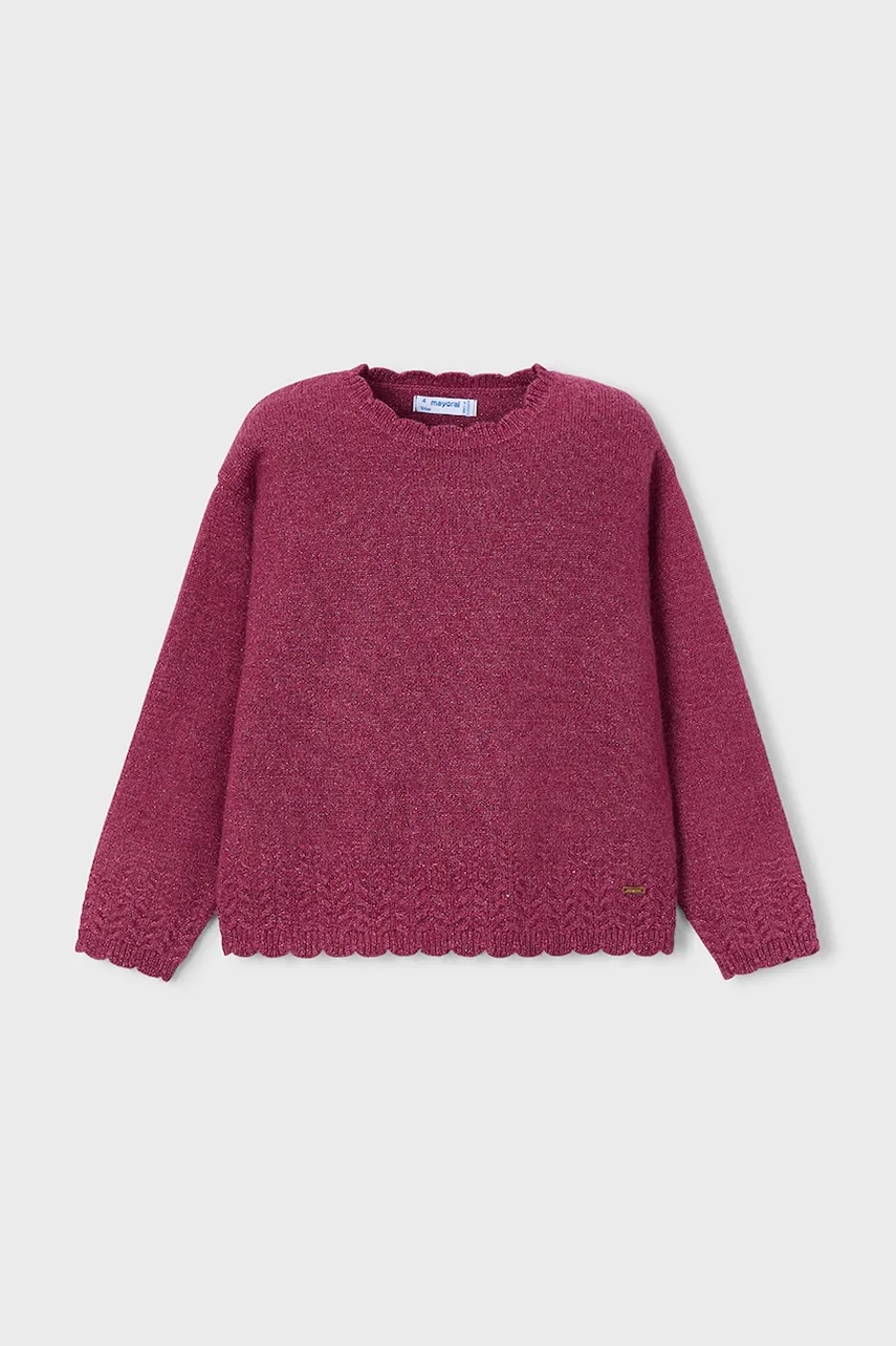 Mayoral pulover copii culoarea bordo, light, 4302