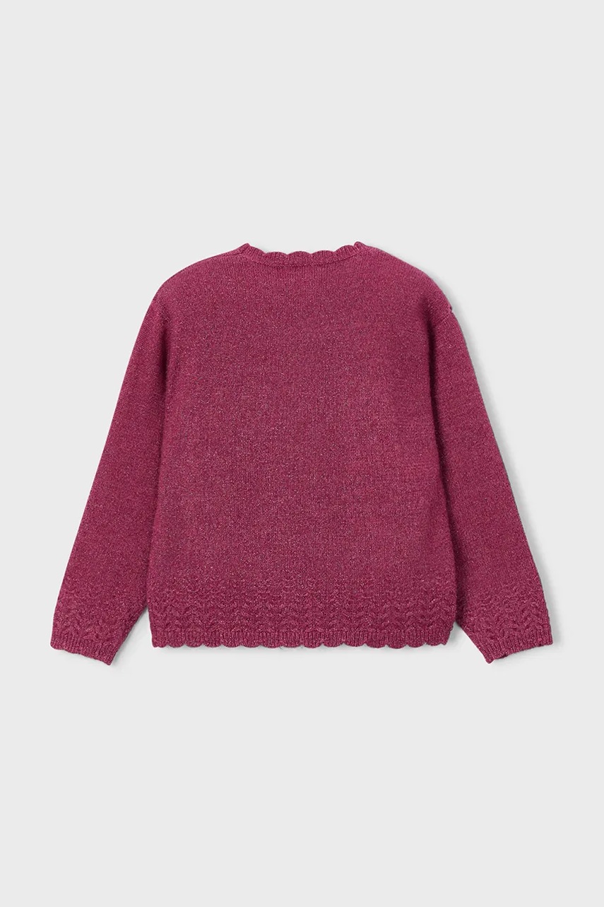 Детский свитер Mayoral цвет бордовый лёгкий 4302