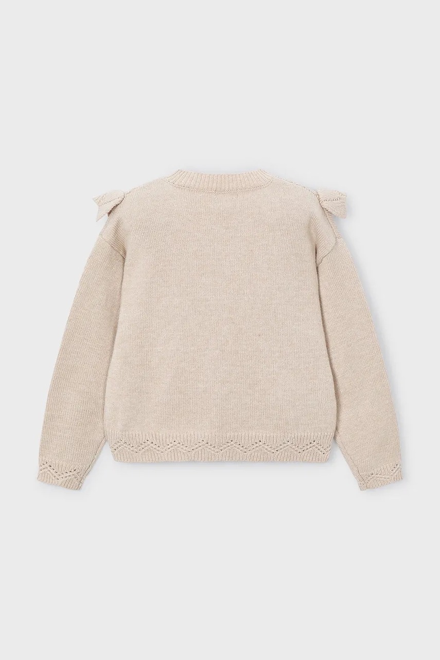Детский свитер Mayoral цвет бежевый лёгкий 4304