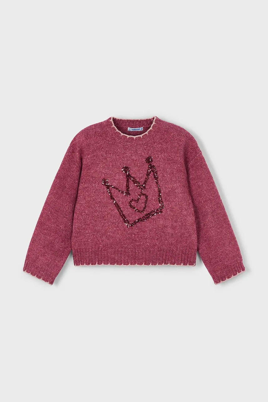 Детский свитер Mayoral цвет красный 4305
